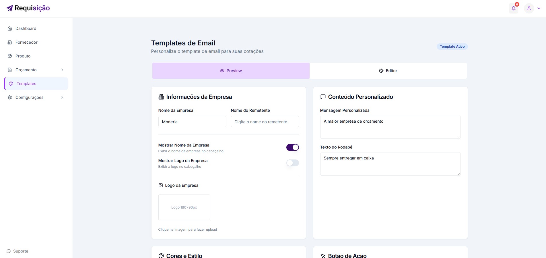 Configuração - Passo 1